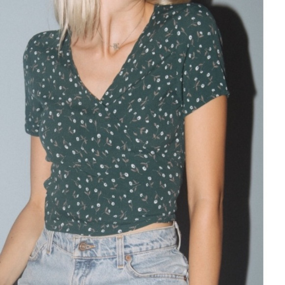 WORN ONCE Brandy Melville Wrap Shirt -- RARE